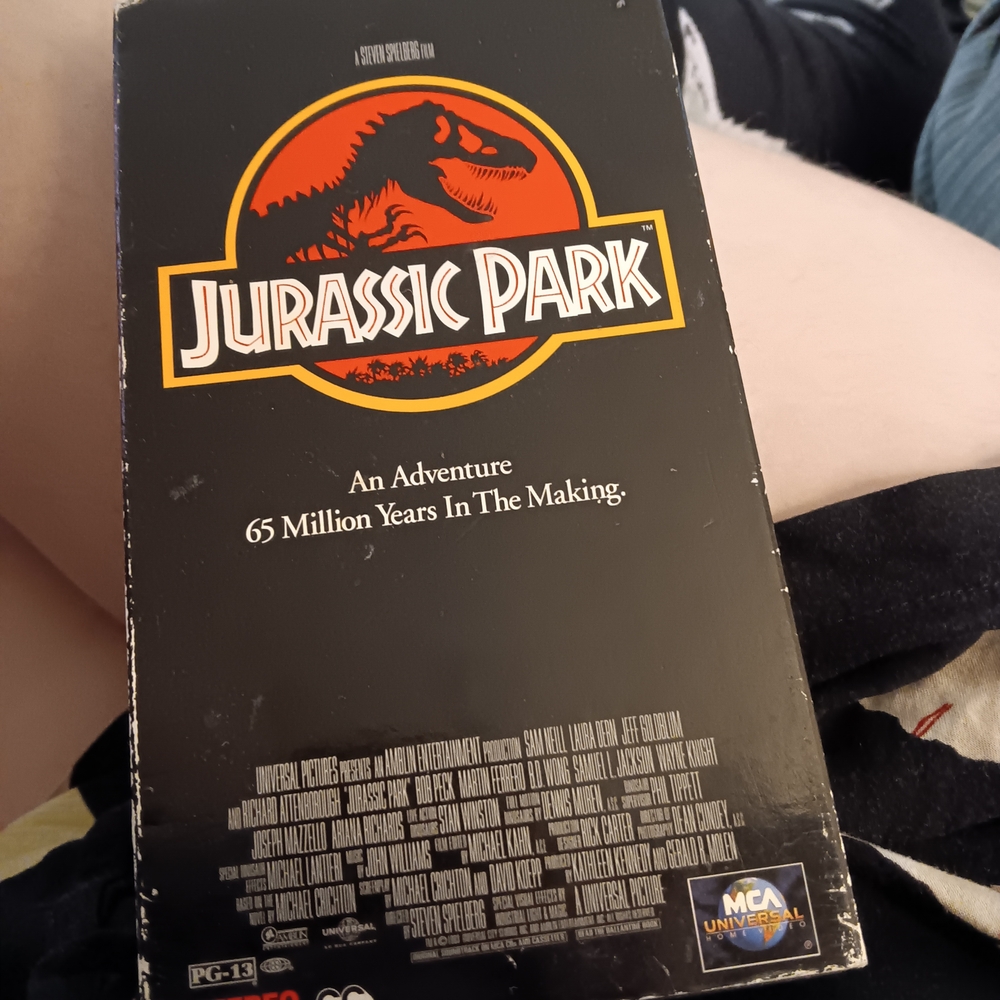 Jurassic Park VHS Tape - Black
